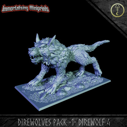 Immortalizing Miniprints Direwolves Pack 1 - Fantasy / D&D (Custom Order) - product image 2 of 7