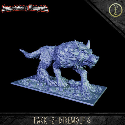 Immortalizing Miniprints Direwolves Pack 2 - Fantasy / D&D (Custom Order) - product image 4 of 7
