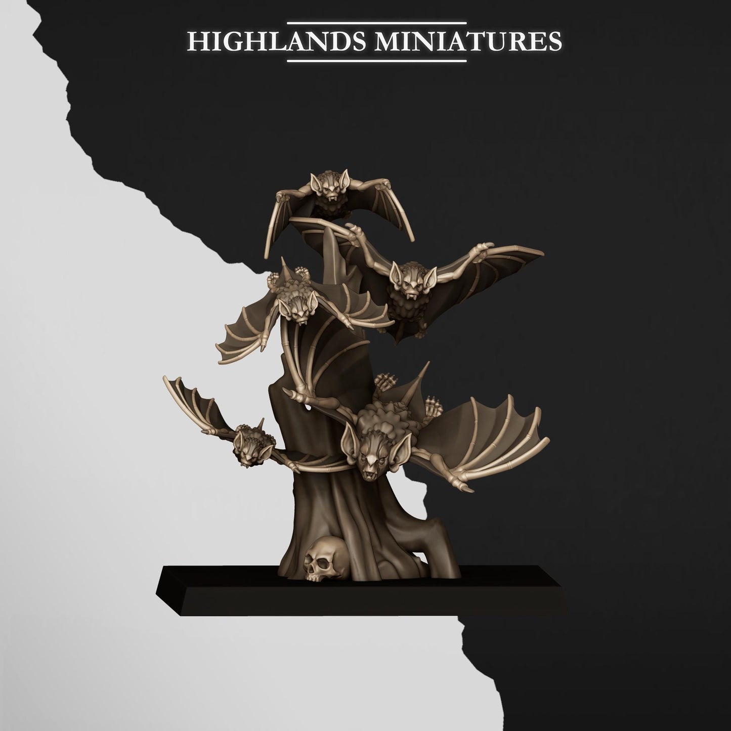 Highland Miniatures Bats Swarms - Fantasy / D&D (Custom Order) - product image 5 of 5