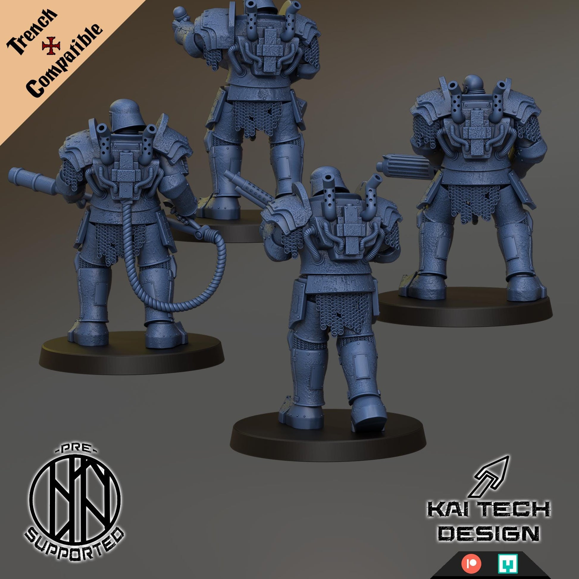 Kaitech Antioch Mech Infantry - Trench  Compatible (Custom Order) - product image 2 of 3