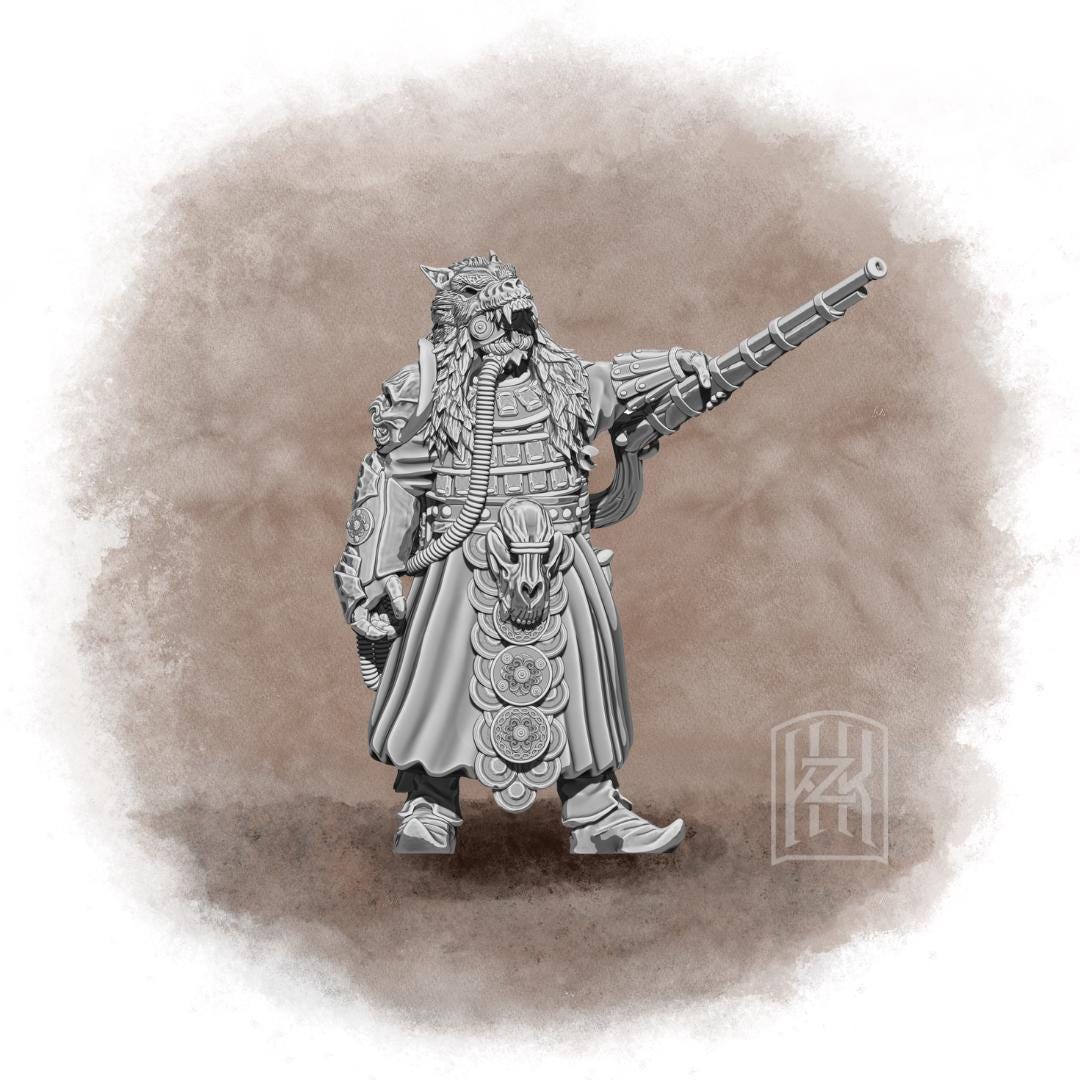 KzK Minis Trench Wars - The Qarīn-Kumun - Bokhan Alchemist (Custom Order) - product image 1 of 2