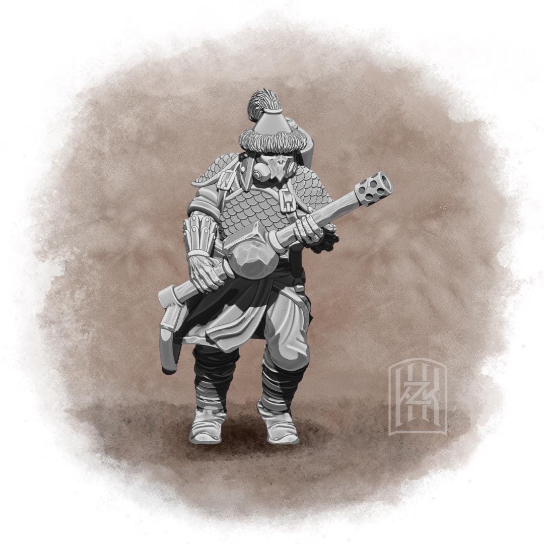 KzK Minis Trench Wars - The Qarīn-Kumun - Azeb Warriors (Custom Order) - product image 2 of 6