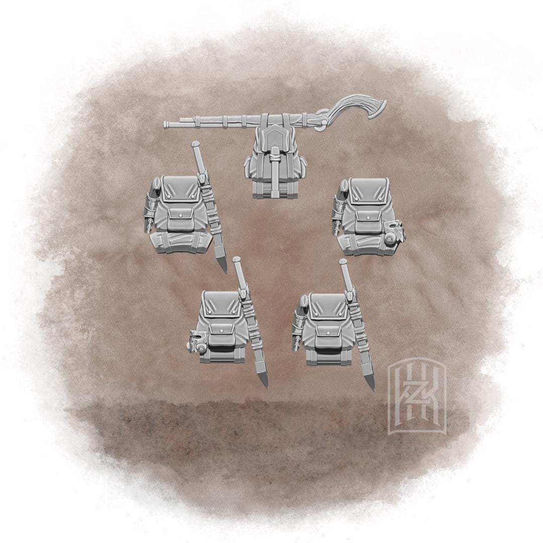 KzK Minis Trench Wars - The Qarīn-Kumun - Azeb Warriors (Custom Order) - product image 6 of 6