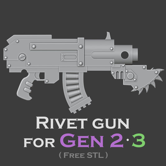 Heresy Gen 2&3 Bolt Rivet Gun x10 (Custom Order)