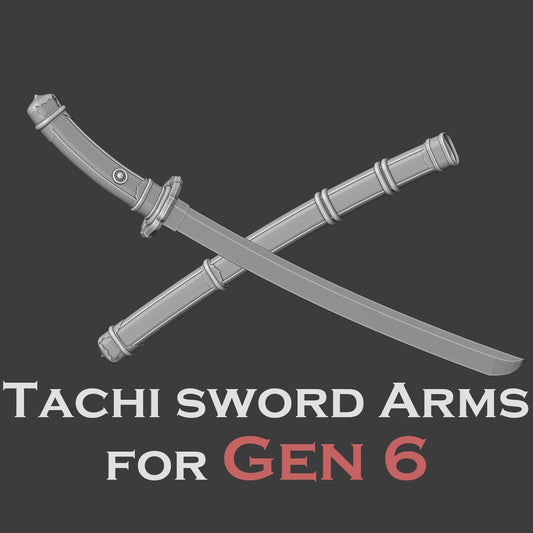 Heresy Gen 6 Tachi Sword Arm Pairs x10 (Custom Prints)
