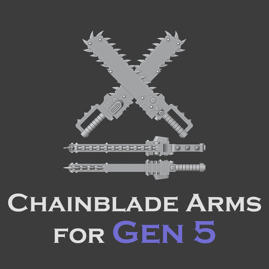 Heresy Gen 5 Chainblade Weapon Arms x10 (Custom Order)