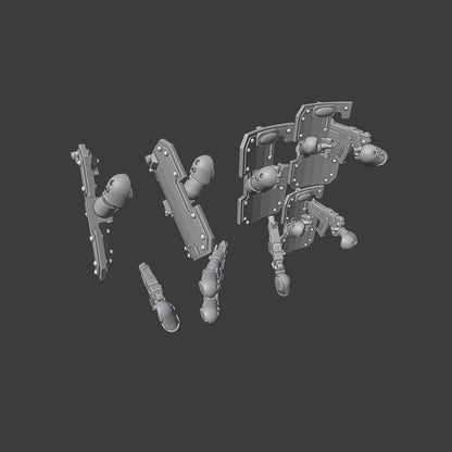 Heresy Gen 6 Boarding Party Shield and Rivet Guns Arms x10 (Custom Order)