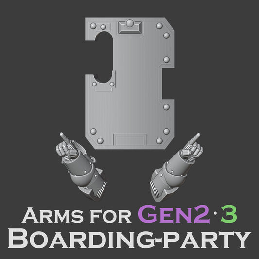 Heresy Gen 2&3 Boarding Party Shield Arms x10 (Custom Order)