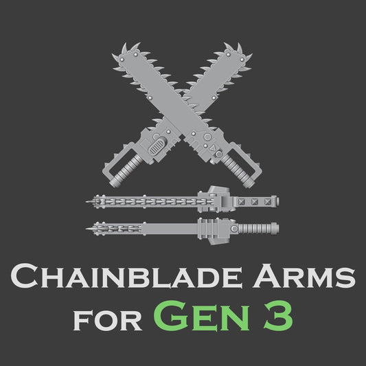 Heresy Gen 3 Chainblade Weapon Arms x10 (Custom Order)