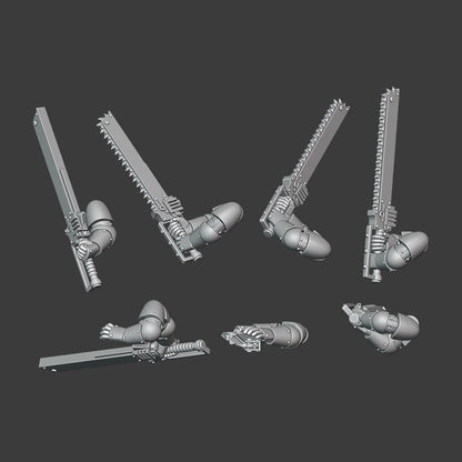 Heresy Gen 2 Heavy Chainblade Arm Pairs x10 (Custom Order)