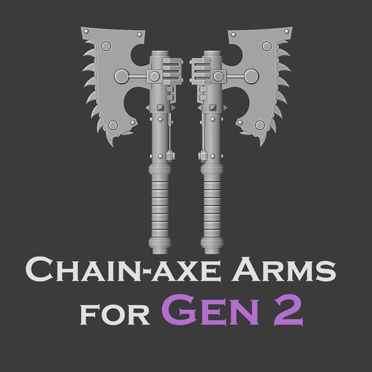 Heresy Gen 2 Chain Axe Weapon Arms x10 (Custom Order)