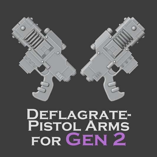 Heresy Gen 2 Deflagrate-Pistols Arms x10 (Custom Order)