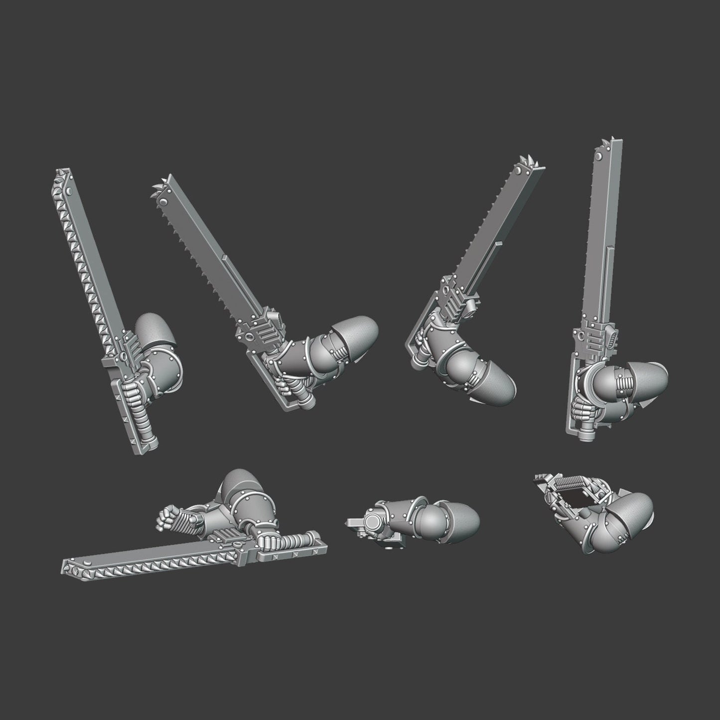 Heresy Gen 3 Heavy Chainblade Arm Pairs x10 (Custom Order)