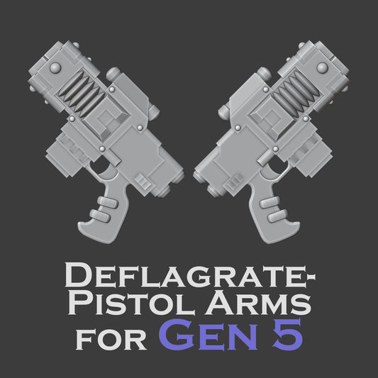 Heresy Gen 5 Deflagrate Pistol Arms x10 (Custom Order)