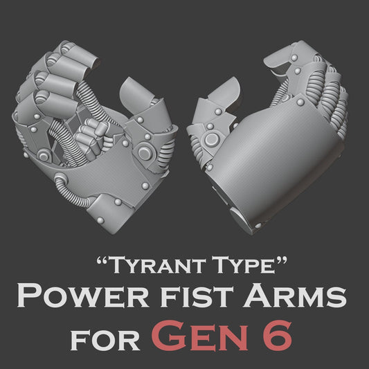 Heresy Gen 6 Power Fist Arms x10 (Custom Order)