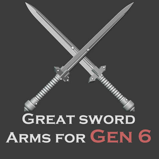 Heresy Gen 6 Great Sword Arm Pairs x10 (Custom Order)