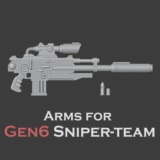 Heresy Gen 6 Sniper Team Arms x10 (Custom Order)