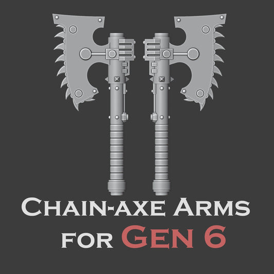 Heresy Gen 6 Chain Axe Arms x10 (Custom Order)
