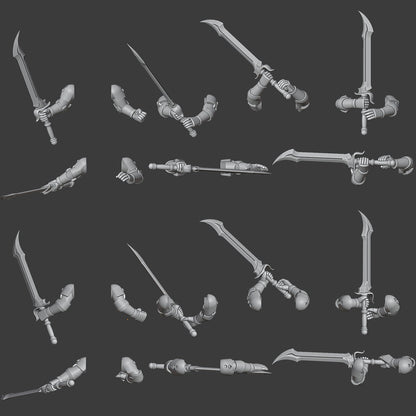 Heresy Gen 4 Phoenician Blade Arm Pairs x10 (Custom Order)