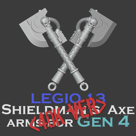 Heresy Gen 4 Legio 13 Shieldman's Axe Arm Pairs Ver. 40000 x10 (Custom Order)
