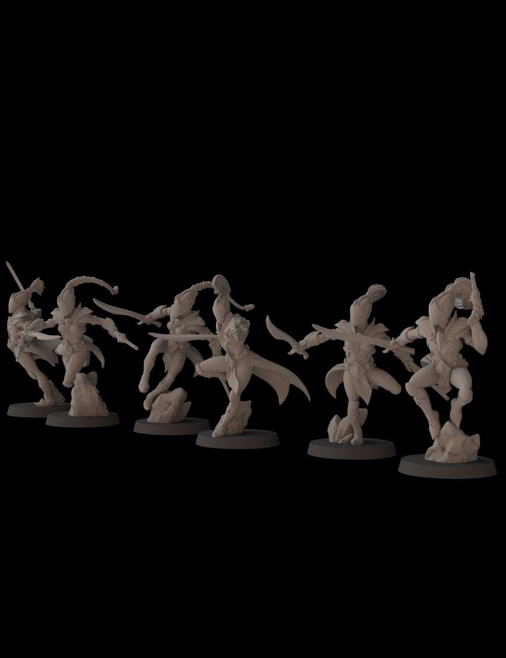 Aeterni Fantasy Cult Miniatures Battle Dancers x5 (Custom Order)