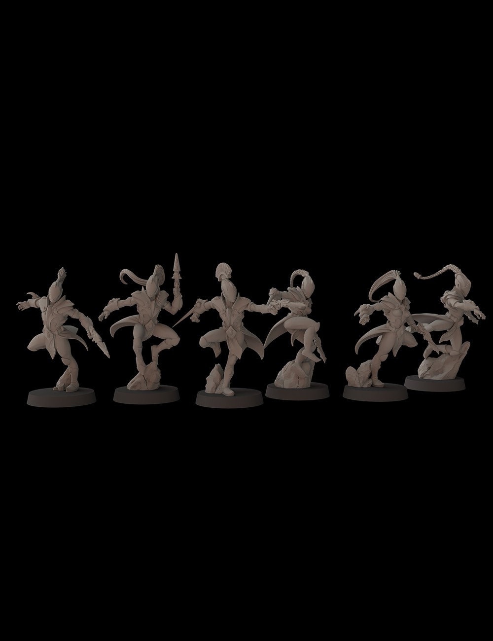 Aeterni Fantasy Cult Miniatures Battle Dancers Alternative Weapons x5 (Custom Order)