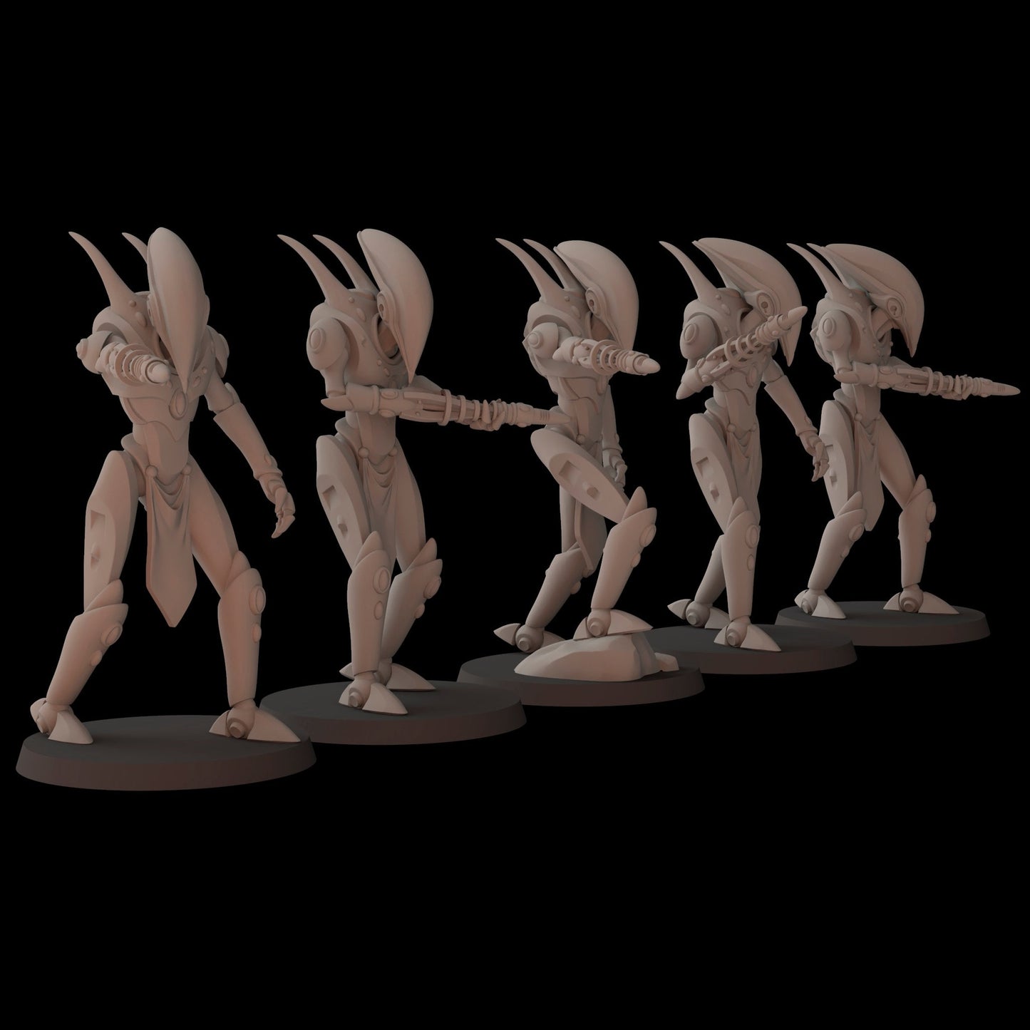 Aeterni Fantasy Cult Miniatures Umbral Fighters x5 (Custom Order)