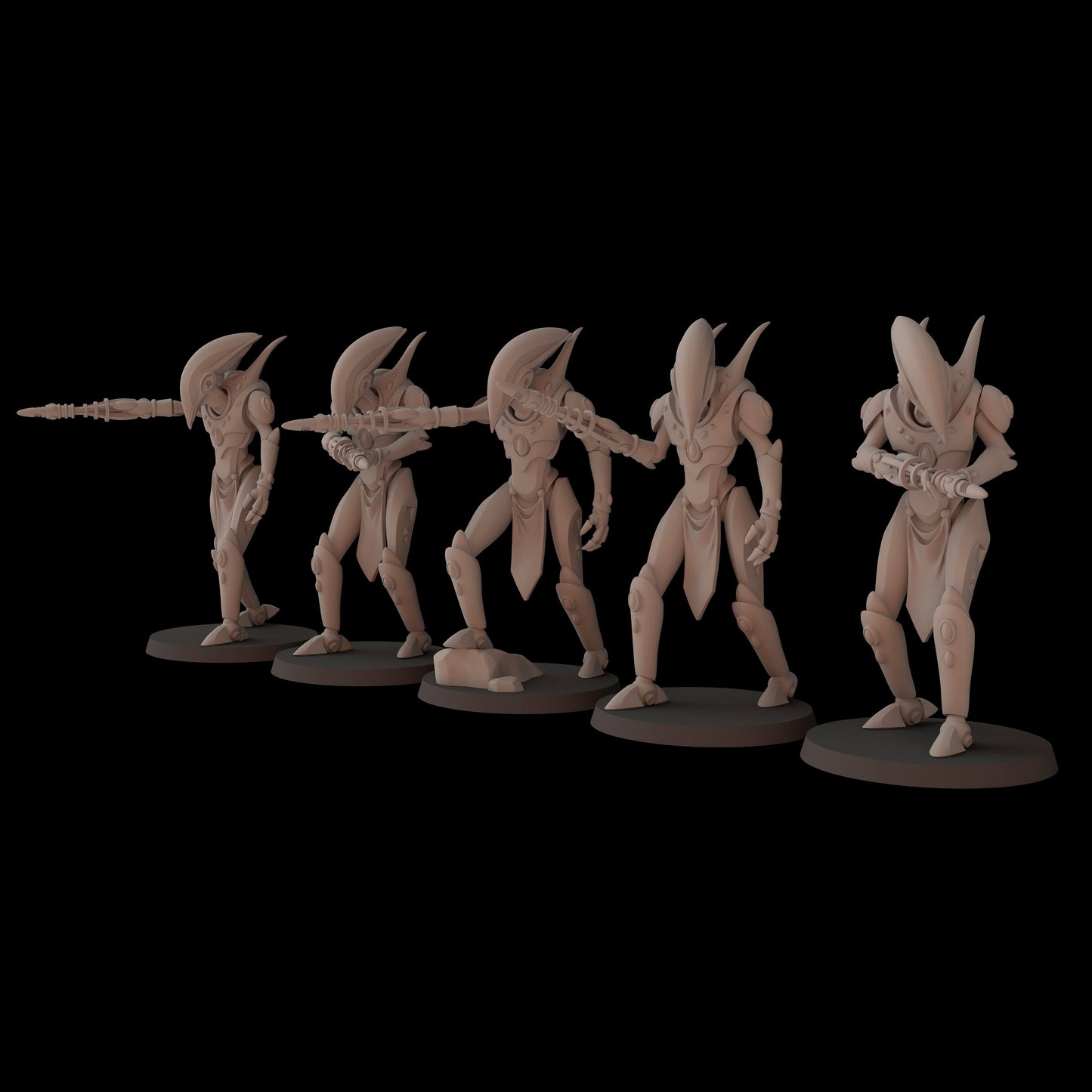 Aeterni Fantasy Cult Miniatures Umbral Fighters x5 (Custom Order)