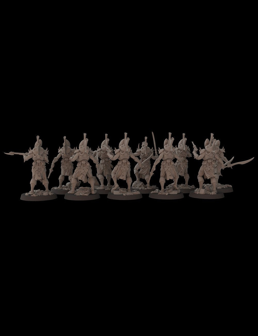 Aeterni Fantasy Cult Miniatures Primeval Assault Troops x10 (Custom Order)