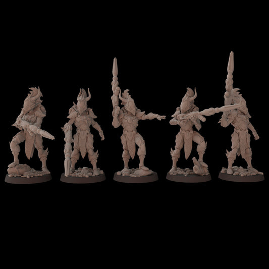 Aeterni Fantasy Cult Miniatures Primeval Fireborn x5 (Custom Order)