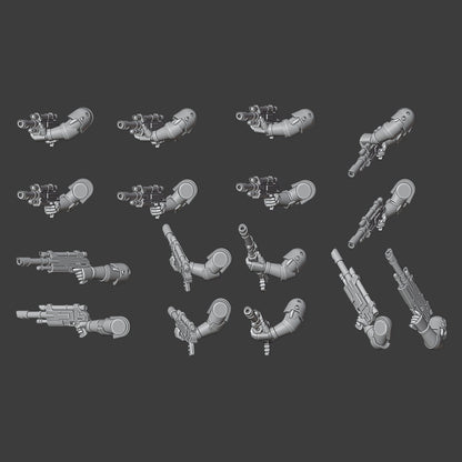 Heresy Gen 6 Lasgun Arm Sets x10 (Custom Order)