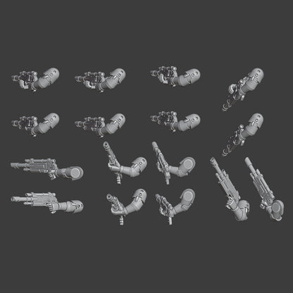 Heresy Gen 6 Lasgun Arm Sets x10 (Custom Order)