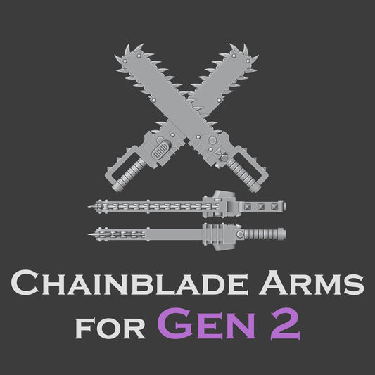 Heresy Gen 2 Chainblade Weapon Arms x10 (Custom Order)