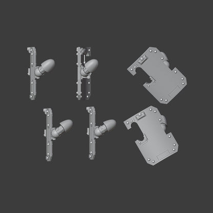 Heresy Gen 2&3 Boarding Party Shield Arms x10 (Custom Order)