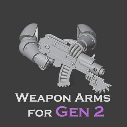 Heresy Gen 2 Retro Bolt Weapon Arms x10 (Custom Order)