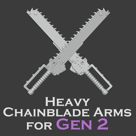 Heresy Gen 2 Heavy Chainblade Arm Pairs x10 (Custom Order)