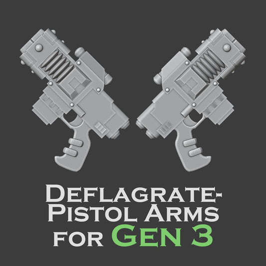 Heresy Gen 3 Deflagrate Pistol Arms x10 (Custom Order)