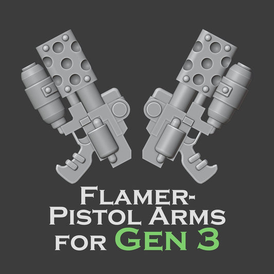 Heresy Gen 3 Flame Pistol Arms x10 (Custom Order)