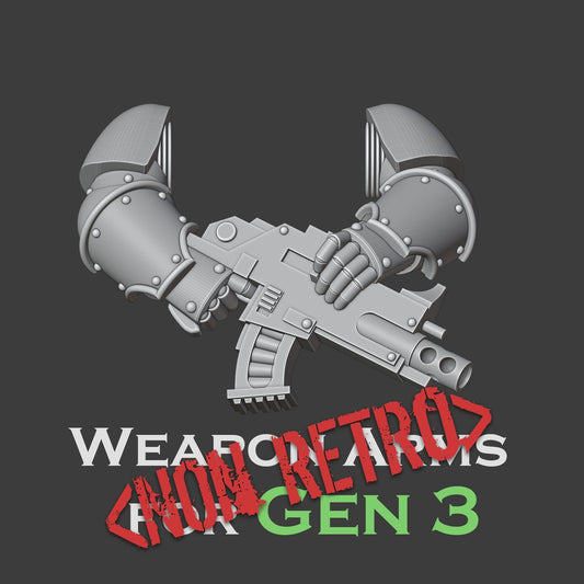 Heresy Gen 3 Non Retro Bolt Weapons Arm Pairs x10 (Custom Order)