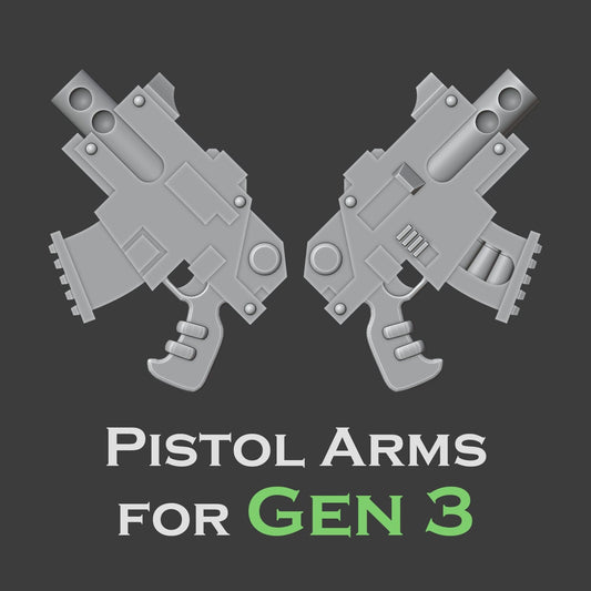 Heresy Gen 3 Bolt Pistol Arms x10 (Custom Order)