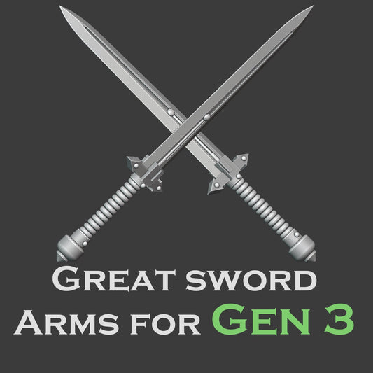 Heresy Gen 3 Great Sword Arm Pairs x10 (Custom Order)
