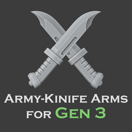 Heresy Gen 3 Combat Blade Arms & Sheath x10 (Custom Order)