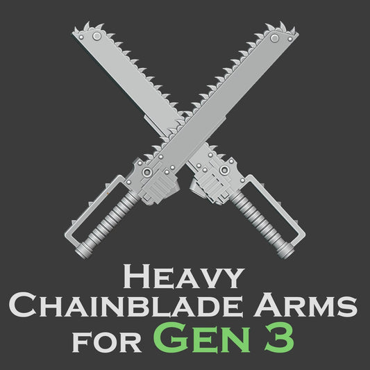 Heresy Gen 3 Heavy Chainblade Arm Pairs x10 (Custom Order)