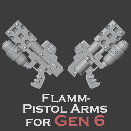 Heresy Gen 6 Flame Pistol Arms x10 (Custom Order)
