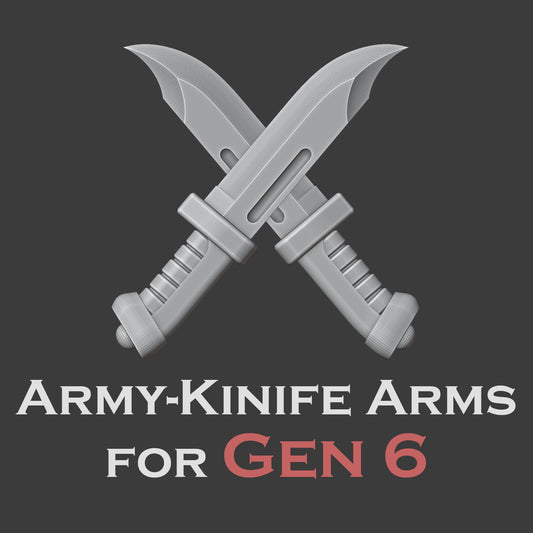 Heresy Gen 6 Combat Blade Arms & Sheath x10 (Custom Order)
