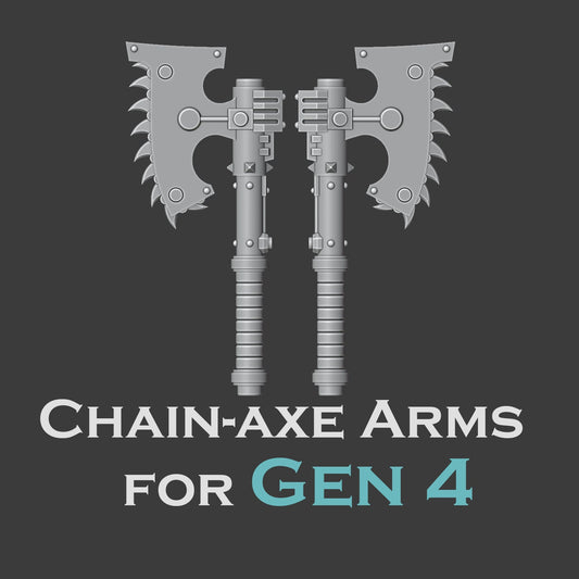 Heresy Gen 4 Chain Axe Arms x10 (Custom Order)