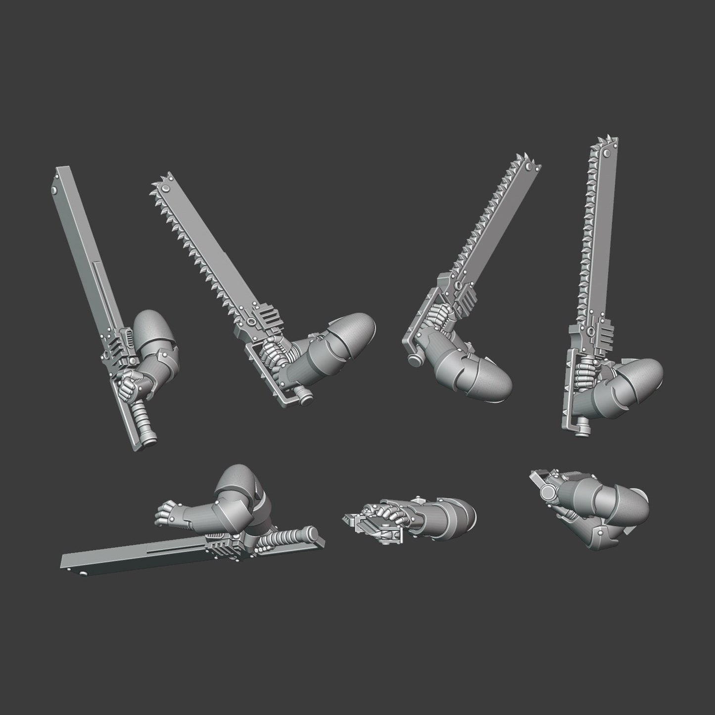 Heresy Gen 4 Heavy Chainblade Arm Pairs x10 (Custom Order)