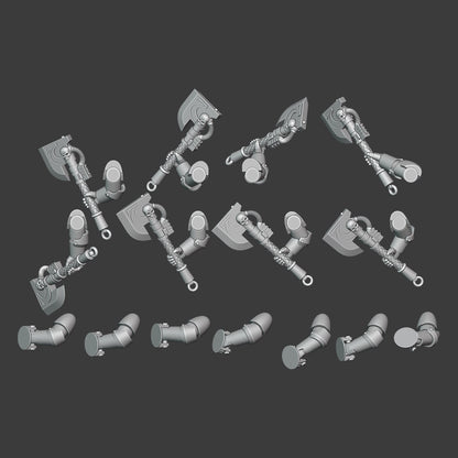 Heresy Gen 4 Legio 13 Shieldman's Axe Arm Pairs Ver. 40000 x10 (Custom Order)