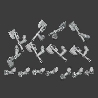 Heresy Gen 4 Legio 13 Shieldman's Axe Arm Pairs Ver. 40000 x10 (Custom Order)