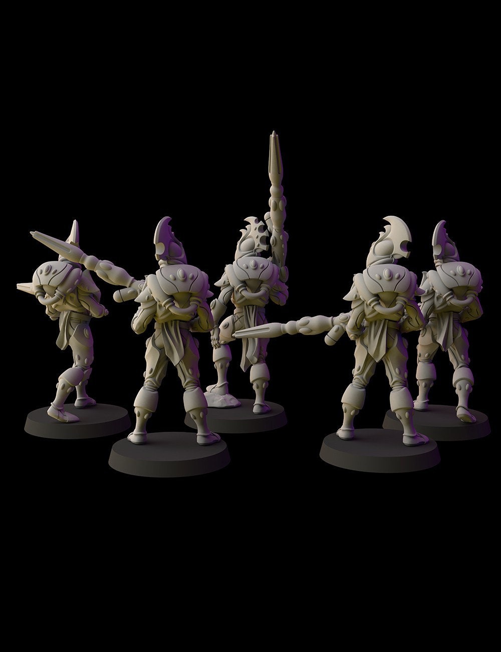 Aeterni Fantasy Cult Miniatures Fire Warriors x5 (Custom Order)